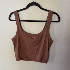 Lululemon Athletica brown Ribbed Tank Top